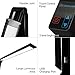 ToJane 5-Level Dimmable LED Desk Lamp with Touch-Sensitive Control Panel / Flexible Rotation / USB Charging Port (Work lamp/Office lamp/Bedroom Lamp, High Luminance, Eye-Care & Low Heat Lamp, 10W, Black)
