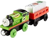 Fisher-Price Thomas & Friends Wooden Railway, Ready, Set, Race Percy - Battery Operated
