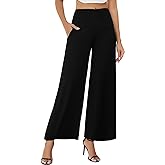 Arolina Women's Stretchy Wide Leg Palazzo Lounge Pants with Pockets Casual Comfy High Waist Palazzo Pants for Women Dressy
