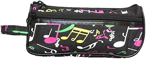 Musician Music Notes Pencil Case - 2 Zipper