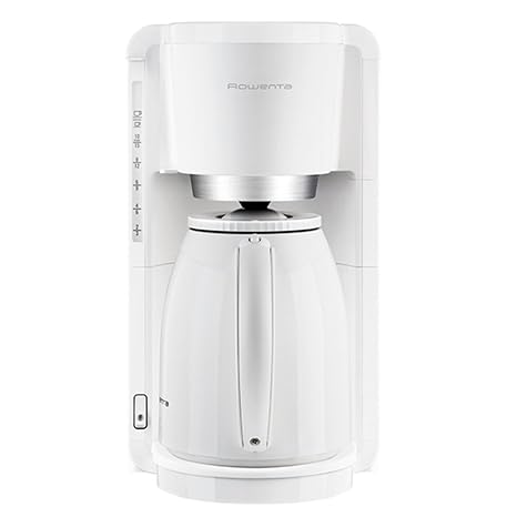 Rowenta Thermo Kaffeemaschine (freistehend, halbautomatisch, Drip Coffee Maker, gemahlener Kaffee, weiß, Kaffee, heißes Wasse