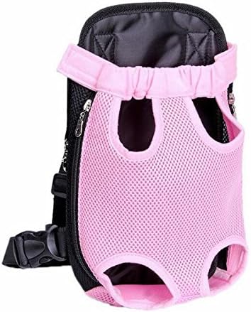 Gracefur Pet Front Backpack Carrier Cute Legs Out Top-Load Dog Travel Carrier Adjustable and Protable for Dogs, Cats, Small Pets Pink M