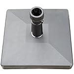 AMT Patio Umbrella 60 lbs.Square Concrete Steel Umbrella Base-Black
