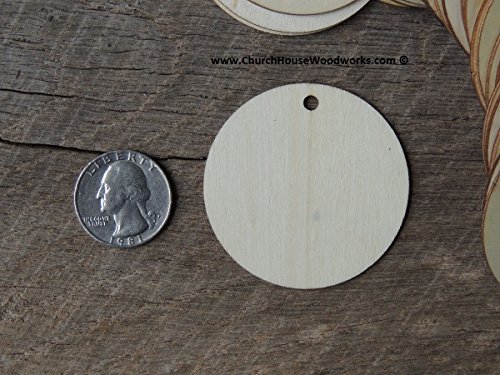 25 Small 2 inch size wood TAGS coins chips rounds