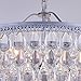 Jojospring Wesley Crystal 6-Light Chandelier with Clear Teardrop Beads