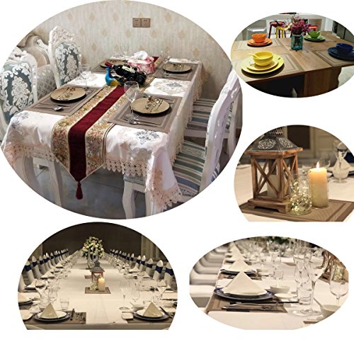 2 Bright+Dream+Placemats+Heat+resistand+4%25EF%25BC%2588Beige%25EF%25BC%2589
