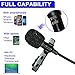 UMITOM Lavalier Lapel Microphone Wireless Lavalier Microphone 3.5 mm Omnidirectional Condenser Mic Professional Clip-on System Lapel Microphone for Recording (mic02)