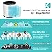 Enther Air Purifier with True HEPA Filter, Air Filter for Allergies Pets Smoke Smokers Home Mold Dust, Air Cleaner Odor Eliminator for Large Room with Air Quality Monitor, Optional Night Light