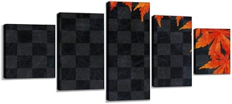 Amazon 秋 紙 紅葉 和紙 植物 背景 黒 黒色 ブラック 和 テクスチャ 和柄 日本 伝統 ペーパー クラフト 模様 背景素材 キャンバスアート アートボード 壁掛け装飾 おしゃれ 部屋飾り インテリアパネル 絵画 ポスター 木枠付きの完成品 ウォールステッカー オンライン通販