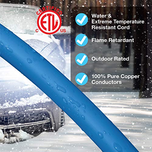 Clear Power 100ft 14/3 SJTW 50°C Blue Extreme Cold Weather Extension