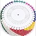 Head Pins/Push pins - 520 Pieces with Multi Color Plastic Round Heads