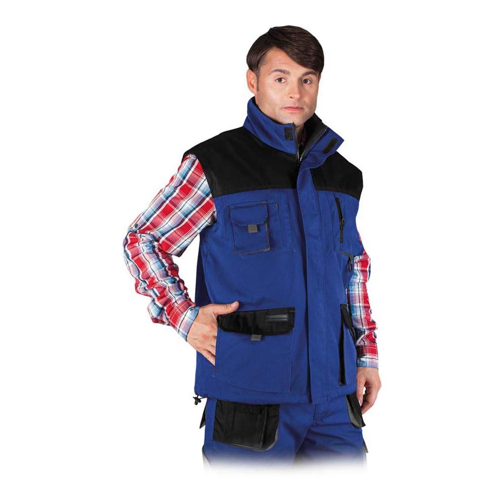 Leber&Hollman LH-Fmnw-V_Nbsm Formen Protective Body Warmer, Blue-Black-Grey, Medium Size