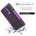 YmhxcY Nokia 6.1 Phone Case,Nokia 6 2018 Case with HD Screen Protector,Military Armor Drop Tested [Heavy Duty] Hybrid Case with Kickstand for Nokia 6 (2018)-LT Purple