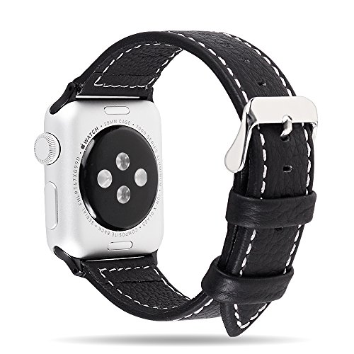 Apple watch bands, fullmosa jan series lichi texture calf leather…
