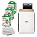 Fujifilm instax Share Smartphone Printer SP-2 (Gold) + Fujifilm Instax Mini Twin Pack Instant Film (60 Shots) + Photo4Less Cleaning Cloth + Portable Printer Bundle