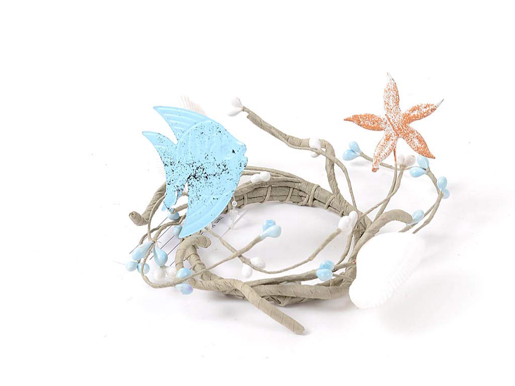 MI CASA My House Crown Deco Navy Ø8 cm, Single