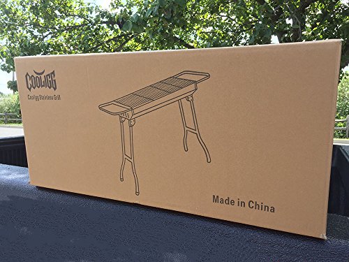 Fold Barbecue Charcoal Grill Stove Stainless Steel Portable Folding Charcoal BBQ Grill - Thumbnail 5
