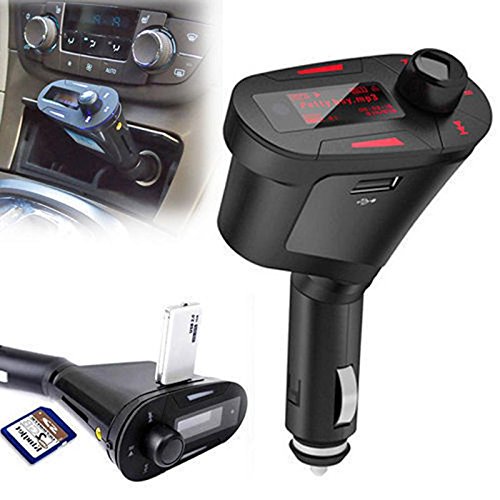 ZHUOTOP Car Kit Mp3 Player Wireless Fm Transmitter Modulator Usb Sd Mmc Lcd With Remote Sw-618 Get More Fun During Driving Green - Thumbnail 4