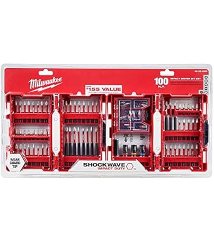 Milwaukee SHOCKWAVE Impact Duty Alloy Steel Screw Driver Bit Set (10