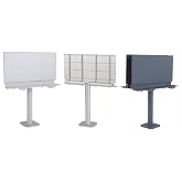 Walthers SceneMaster Walthers HO Scale 1/87 Scenemaster Modern Single-Post Billboard - Kit - 3-3/8 x 4-3/8 x 2-1/16inch 8.6 x 11.1 x 5.2cm (9494252)