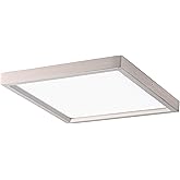 Minka Lavery 707-84-L Lavery LED Flush Mount, 1-Light, 20 Total Watts, 11-in H x 1-in W, Brushed Nickel