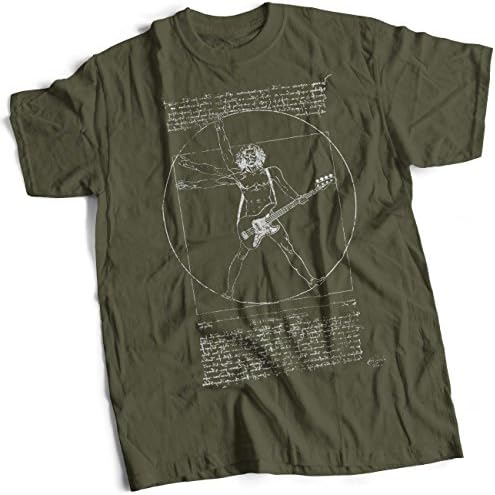 bybulldog Vitruvian Bass Guitar Player T-Shirt
