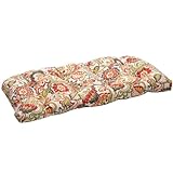 Pillow Perfect Indoor/Outdoor Multicolored Modern Floral Wicker Loveseat Cushion (Misc.)