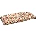 Pillow Perfect Bright Floral Indoor/Outdoor Wicker Sofa Setee Swing Cushion Tufted, Weather, and Fade Resistant, 19