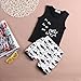 Baby Boy Girl Clothes Shark and Doo Doo Print Summer Cotton Sleeveless Outfits Set Tops and Short Pants (18-24 Months, A1-Black)