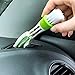 Mini Duster for Car Air Vent,Set of 4 Automotive Air Conditioner Cleaner and Brush, Dust Collector Cleaning Cloth Tool for Keyboard Window Leaves Blinds Shutter (4pcs)
