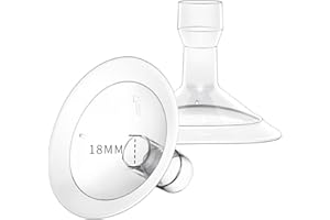 MOOMentaneous 18mm Oval Flanges Breast Pump Parts Compatible with Medela Breast Pumps PersonalFit, Maxflow, Freestyle Flex Swing Maxi Connector