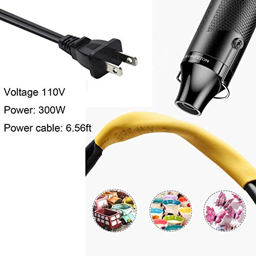 Heat Gun for Crafts Bubble Remover 6.6ft Cable DualTemperature 300W