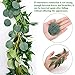 Outgeek 6.5' Long Artificial Eucalyptus and Willow Leaves Hanging Greenery Garland Artificial Vine Wedding Decorations Indoor Outdoor