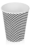 Golden Spoon Paper Coffee Cups (100 Count) Disposable Serve Cold Water, Tea, Hot Chocolate 12 Ounce