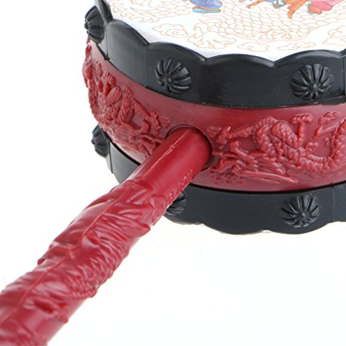 CHONE Kids Cartoon Hand Bell - ABS Chinese Traditional Rattle Drum Spin Toy For Baby - Thumbnail 6