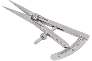 SHANRYA Marking Gauge, Metal Compass Multipurpose High Accuracy Adjustable for Leather Trimming Projects(Screw lock type marking gauge)