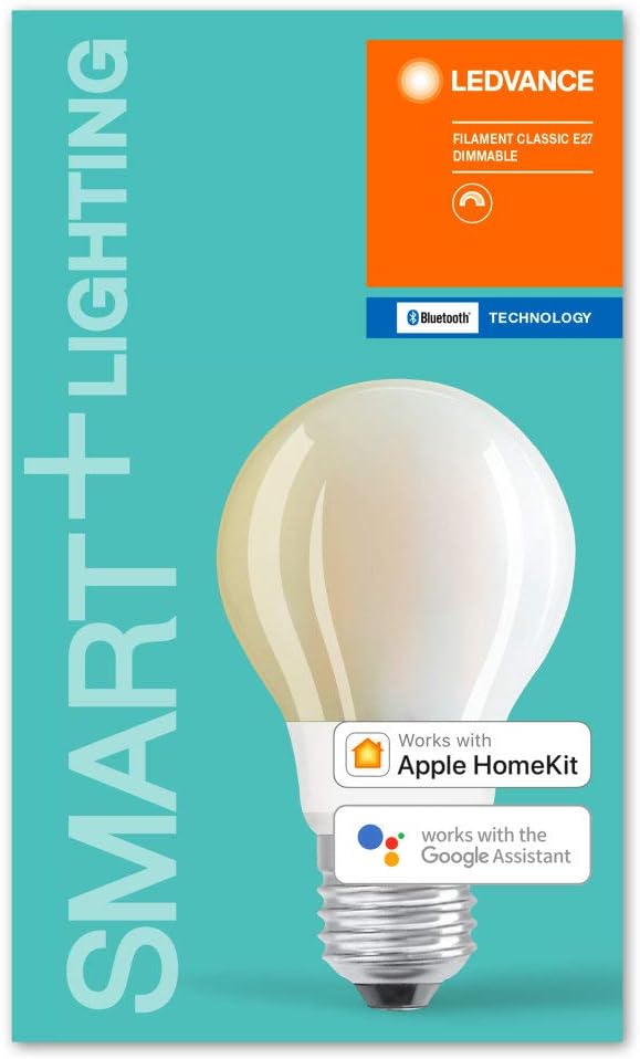 LEDVANCE Smart Led Lamp With Bluetooth, E27, Filament, Dimmable, Warm White (2700 K), Replaces Incandescent Lamps With 100 W - Image 3