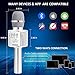 BONAOK Wireless Bluetooth Karaoke Microphone,3-in-1 Portable Handheld Karaoke Mic Speaker Machine Christmas Birthday Home Party for Android/iPhone/PC or All Smartphone(Q37 Silver)