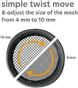 B2C Garden Sieve Plastic Large Round Rectangular Soil Sifter 4mm-10mm view 3