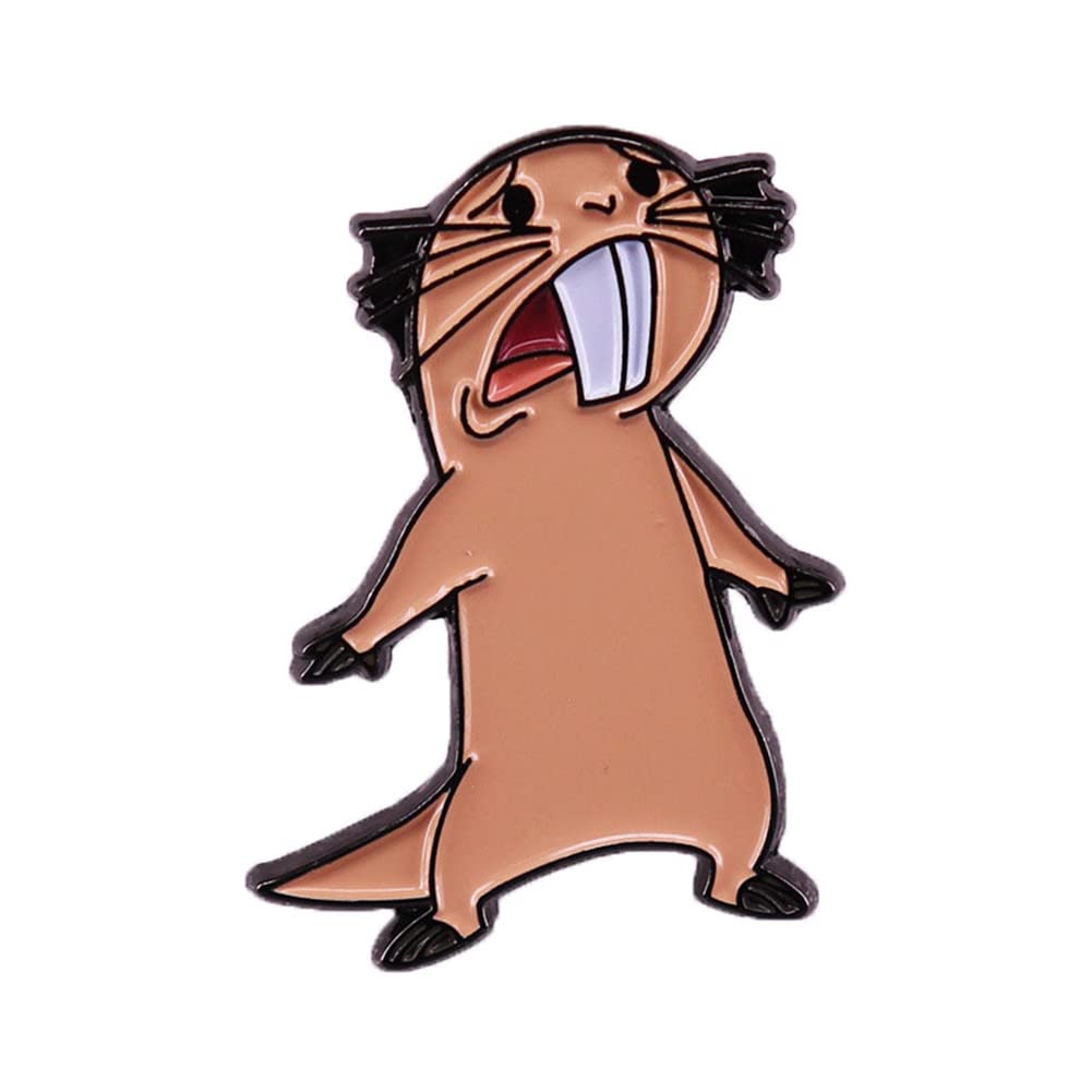 KAWADU Cartoon Cute Animal Hamster Enamel Brooch Alloy Pins Badge Sweet Accessories Shirt Hat Backpack Tie Lapel Pin Badge Jewelry Gifts for Kids Women Men Friends