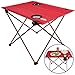 Outrav Portable Picnic and Camping Table – Collapsible Accordion Aluminum Frame, Washable Cloth Table Top with Two Cup Holders - Drawstring Carrying Case – Ultra Lightweight