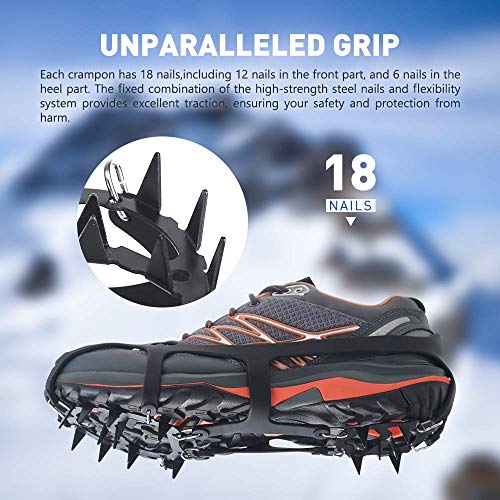image for LIKE company Extensible Ice Cleats Walk Traction Cleats Snow Grips Ice