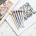 PASISIBICK Pearl Pens for Women,Bling Cute Metal Ballpoint Pens with Black Ink(6 Pcs)