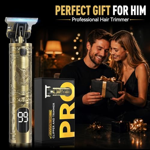 Solati Beard Trimmer for Men, Professional Hair Clippers & Electric Shaver Grooming Kit, Precision T-Blade Cordless Hair Trimmer with LCD Display Mens Gifts