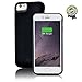 iPhone 6/6S Battery Case,Kunter 5200mAh Rechargeable Extended Battery Charging Case for iPhone 6/6S (4.7 inch), External Battery Charger Case, Backup Power Bank Case (Black)