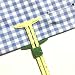 BIGTEDDY - 5in1 Handy Sliding Sewing Gauge Quilting Tools for Beginner Work as T-Gauge, Hem Gauge, Seam Allowance, Buttonhole Spacer and Circle Compass primary