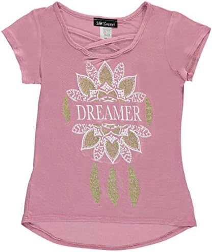2 Tween Big Girls' "Dreamcatcher" T-Shirt - amaranth pink, 7-8