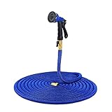 Ohuhu 100 Feet Expandable Garden Hose ENHANCE A 8-pattern Sprayer Nozzle