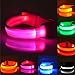 HaMeng Safety Sport Flashing LED Armband Belt with Visibility Light up Glow in the Dark Bracelet for Cycling,Jogging,Walking and Running.Multi color Set of 7