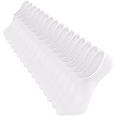 Saniripple 8 pairs No Show Socks for Women Men Non Slip Cotton Low Cut Flat Invisible Casual Socks